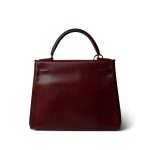 Vintage Kelly 28 Rouge H Box Calfskin Gold Plated (W) Stamp - Image 2