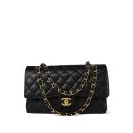 Black Caviar Quilted Medium Classic Flap GHW - Image 2