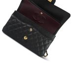 Black Caviar Quilted Medium Classic Flap GHW - Image 14