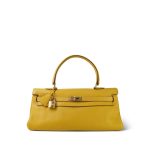 Shoulder Kelly 40 Jaune Ambre Taurillon Clemence Gold Plated N Square Stamp