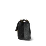 23P Black Aged Calfskin Quilted Mini Reissue 2.55 Flap Aged Gold Hardware - Image 2