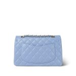21C Sky Blue Lambskin Quilted Classic Flap Small Light Gold Hardware - Image 4