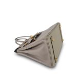 Birkin 25 Gris Asphalt Taurillon Novillo Gold Plated Y Stamp - Image 14