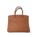 Birkin 30 Gold Veau Togo Gold Plated M Square Stamp - Image 9