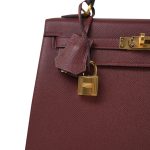 Kelly Sellier 25 Rouge H Veau Epsom Gold Plated Y Stamp - Image 17