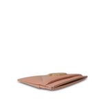 23P Beige Lambskin Quilted 19 Card Holder Aged Gold Hardware - Image 5