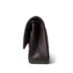 22K Plum Caviar Quilted Medium Classic Flap LGHW - Image 3