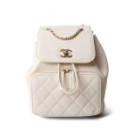 White Caviar Quilted Business Affinity Backpack LGHW