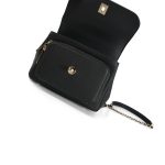 20B Black Caviar Quilted Business Affinity Flap Small Light Gold Hardware - Image 12