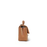 23P Light Caramel Lambskin Quilted Mini Top Handle Light Gold Hardware - Image 4