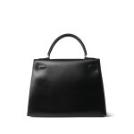 Kelly Sellier 28 Black Box Calfskin Gold Plated V Stamp - Image 13