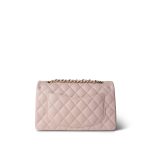 21C Light Pink Caviar Quilted Classic Flap Small LGHW - Image 3