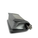 15K Silver Metallic Galuchat Stingray Boy Bag Small Silver Hardware - Image 11