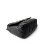 22A Black Lambskin Quilted 19 Flap Small Mixed Hardware - Image 8