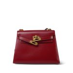 Mini Kelly 20 Rouge H Box Calfskin Gold Plated R Circle Stamp - Image 4