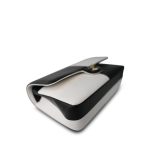 Black/White Lambskin Classic Flap Medium LGHW - Image 7