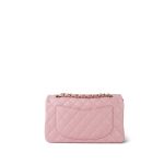 22C Sakura Pink Caviar Quilted Classic Flap Small LGHW - Image 4