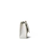 White Lambskin Quilted Classic Flap Medium Gold Hardware - Image 7