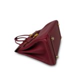 Birkin 25 Rouge H Swift Gold Plated Y Stamp - Image 16