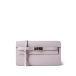 Kelly Wallet To Go Mauve Pale Epsom Palladium Plated B Stamp