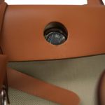 Herbag Zip 31 Natural Vache Hunter And Beton Toile Palladium Plated U Stamp - Image 8