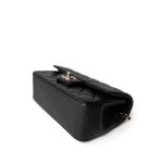 22A Black Lambskin Mini Top Handle Light Gold Hardware - Image 5