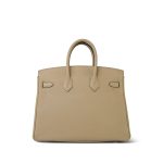 Birkin 25 Trench Veau Togo Gold Plated A Stamp - Image 12