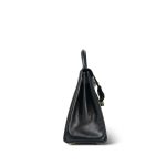 Kelly 28 Black Box Calfskin Gold Plated U Circle Stamp - Image 18