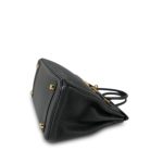 Birkin 25 Noir Veau Togo Gold Plated T Stamp - Image 29