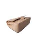 Beige Clair Caviar Quilted Classic Flap Medium Gold Hardware - Image 12