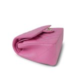 21P Pink Caviar Quilted Classic Flap Small Light Gold Hardware - Image 7