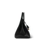 Birkin 35 Black Ardennes Gold Plated [G] Stamp - Image 10