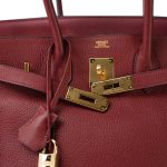 Birkin 30 Rouge H Togo Gold Plated J Square Stamp - Image 12