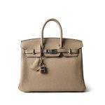 Birkin 25 Trench Togo Palladium Plated A Stamp