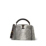 Louis Vuitton Capucines BB Brown/White Mink Taurillon Gold Hardware - Image 12