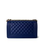 Blue Caviar Quilted Boy Bag Medium Light Gold Hardware - Image 5