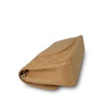 Beige Caviar Quilted Classic Flap Medium 24K Gold Plated - Image 9