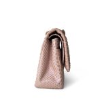 Iridescent Light Pink Python Classic Flap Jumbo LGHW - Image 10