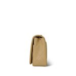 Light Beige Lambskin Quilted Full Flap Bag Gold Hardware - Image 3
