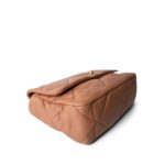 22S Caramel Quilted Large 19 Flap Mixed Hardware - Image 8