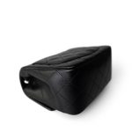 Black Caviar Quilted Mini Square Flap SHW - Image 12