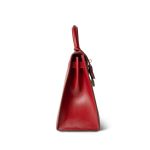 Kelly 28 Sellier Rouge Vif Box Calfskin Gold Plated V Stamp - Image 8