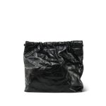 23C So Black Calfskin Quilted 22 Hobo Bag Medium