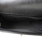 Black Caviar Chevron Quilted Boy Bag Small Aged Gold Hardware - Image 15