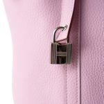 Picotin Lock 18 Mauve Sylvestre Taurillon Clemence Palladium Plated U Stamp - Image 4
