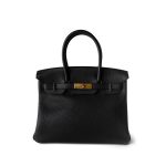 Birkin 30 Black Togo Gold Plated Y Stamp - Image 10