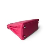 Kelly 28 Rose Tyrien (Candy Color) Epsom Palladium Hardware [O] Stamp - Image 12