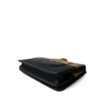 Gold Iridescent Python Black Calfskin WOC Aged Gold Hardware - Image 6