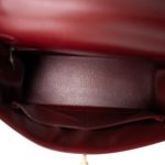 Kelly 28 Rouge Box Calfskin Gold Plated V Stamp - Image 12