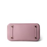 Birkin 25 Rose Sakura Swift Gold Plated X Stamp - Image 6